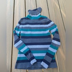 Turtle neck long sleeve, new, striped